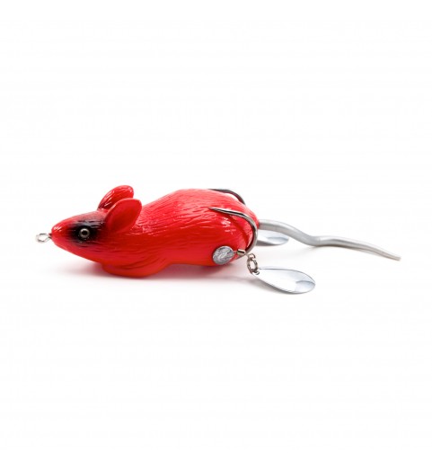 фото Мышь-незацепляйка Namazu MOUSE с лепестками, 76 мм, 26 г, цвет 12, крючок-двойник YR Hooks (BN) #2/0